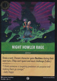 Cold Foil Night Howler Rage 95/204 Common Shimmering Skies Disney Lorcana - guardiangamingtcgs
