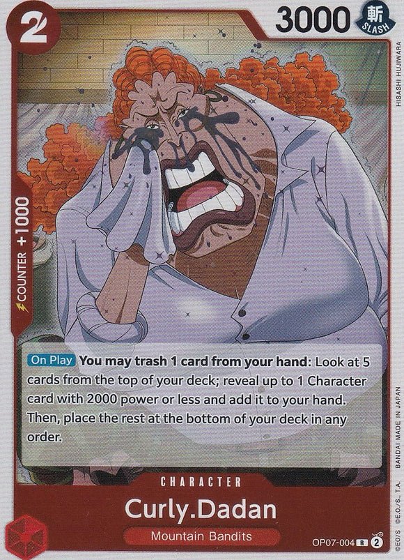 Foil Curly.Dadan OP07-004 R 500 Years in the Future One Piece TCG - guardiangamingtcgs