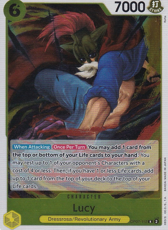 Foil Lucy OP07-112 R 500 Years in the Future One Piece TCG - guardiangamingtcgs