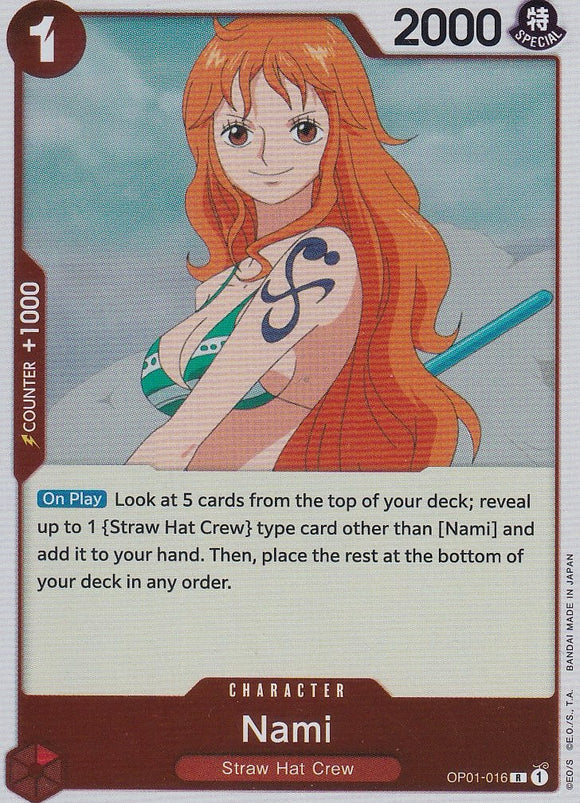 Nami OP01-016 R Romance Dawn One Piece TCG - guardiangamingtcgs