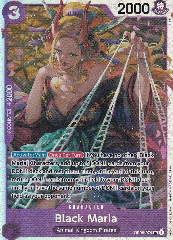 Foil Black Maria OP08-074 SR Two Legends One Piece TCG - guardiangamingtcgs