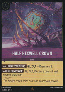 Cold Foil Half Hexwell Crown 65/204 Rare Shimmering Skies Disney Lorcana - guardiangamingtcgs