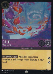 Cold Foil Gale - Wind Spirit 42/204 Common Shimmering Skies Disney Lorcana - guardiangamingtcgs