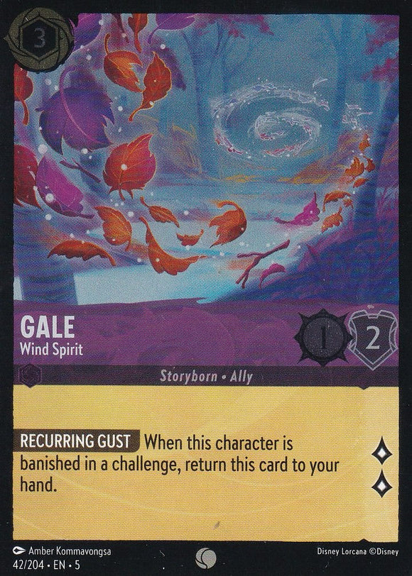 Cold Foil Gale - Wind Spirit 42/204 Common Shimmering Skies Disney Lorcana - guardiangamingtcgs