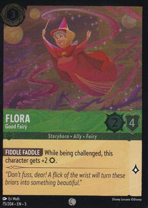 Cold Foil Flora - Good Fairy 75/204 Common Shimmering Skies Disney Lorcana - guardiangamingtcgs