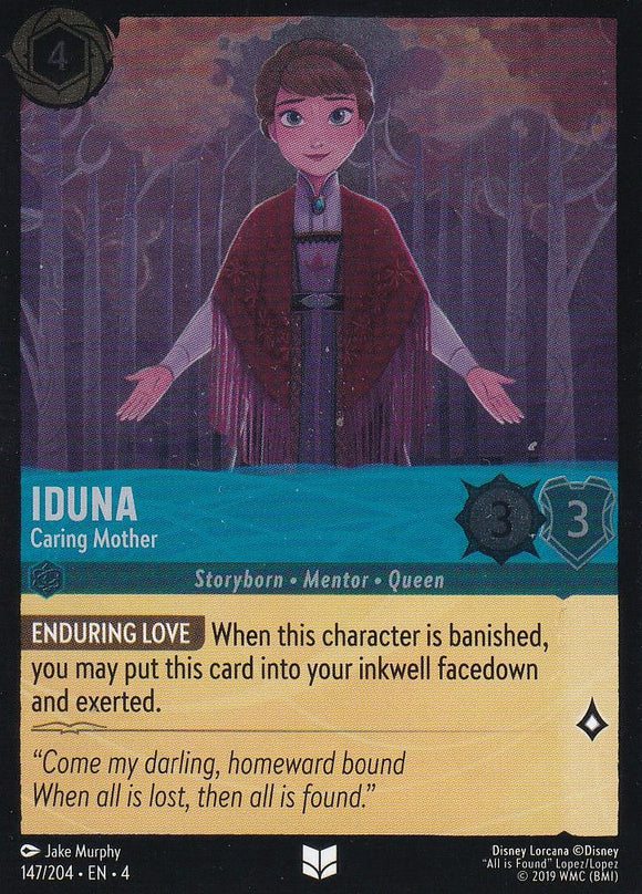 Cold Foil Iduna - Caring Mother 147/204 Uncommon Ursula's Return Disney Lorcana TCG - guardiangamingtcgs