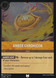 Cold Foil Amber Chromicon 32/204 Uncommon Shimmering Skies Disney Lorcana - guardiangamingtcgs