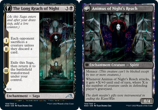 The Long Reach of Night 109 U Kamigawa: Neon Dynasty MTG - guardiangamingtcgs