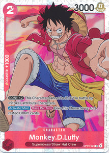 Foil Monkey.D.Luffy OP01-024 L Romance Dawn One Piece TCG - guardiangamingtcgs