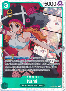 Foil Nami OP02-036 SR Paramount War One Piece TCG - guardiangamingtcgs