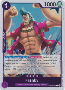 Foil Franky OP04-063 R Kingdoms of Intrigue One Piece TCG - guardiangamingtcgs