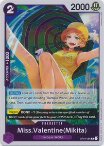 Foil Miss.Valentine(Mikita) OP04-066 R Kingdoms of Intrigue One Piece TCG - guardiangamingtcgs