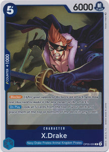 Foil X.Drake OP05-055 R Awakening of the New Era One Piece TCG - guardiangamingtcgs