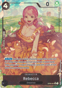 Foil Rebecca (Alternate Art) OP05-091 SR Awakening of the New Era One Piece TCG - guardiangamingtcgs