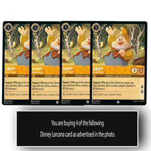 Playset Happy - Good-Natured 11/204 Common Rise of the Floodborn Disney Lorcana TCG - guardiangamingtcgs