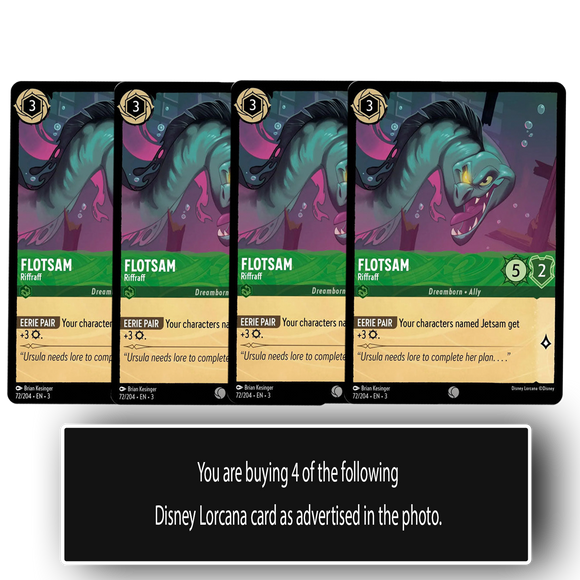 Playset Flotsam - Riffraff 72/204 Common Into the Inklands Disney Lorcana TCG - guardiangamingtcgs