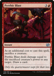 Pyrrhic Blast 148 U The Brothers' War MTG - guardiangamingtcgs