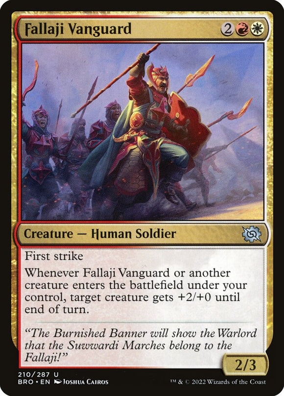 Fallaji Vanguard 210 U The Brothers' War MTG - guardiangamingtcgs