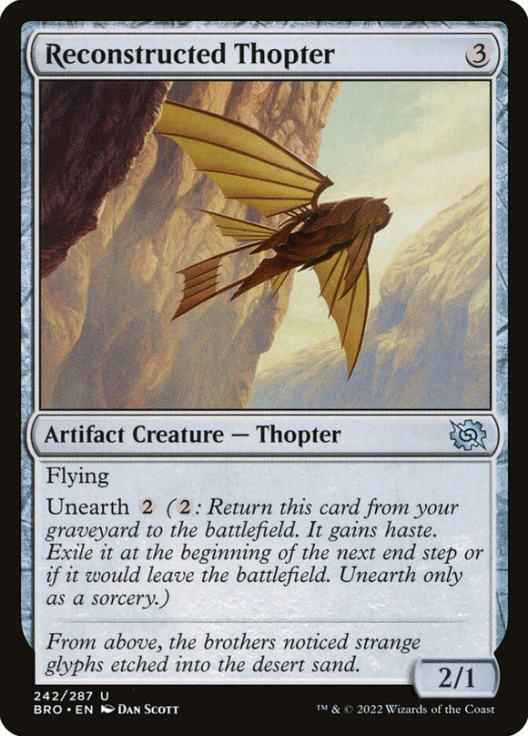 Reconstructed Thopter 242 U The Brothers' War MTG - guardiangamingtcgs