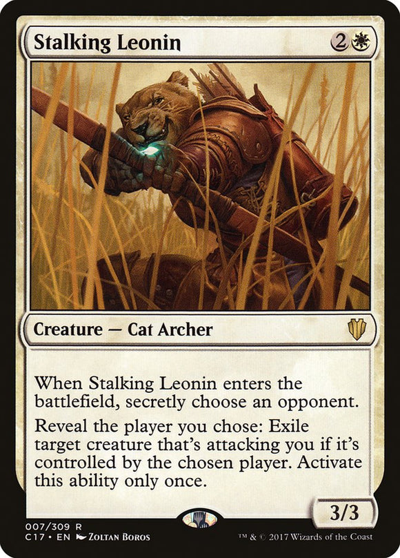 Stalking Leonin 7 R Commander 2017 MTG - guardiangamingtcgs