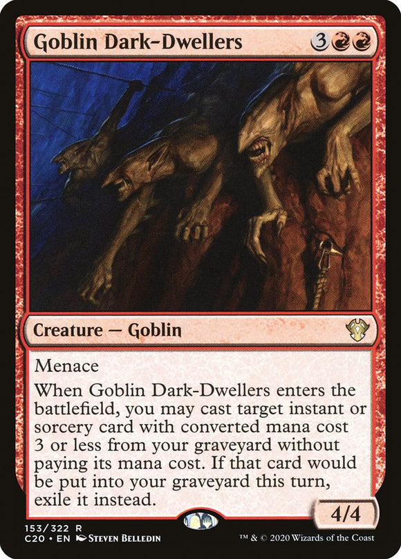 Goblin Dark-Dwellers 153 R Commander 2020 MTG - guardiangamingtcgs