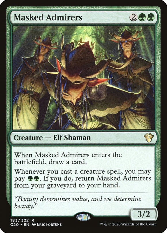 Masked Admirers 183 R Commander 2020 MTG - guardiangamingtcgs