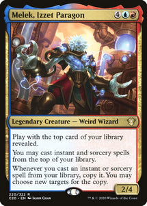 Melek, Izzet Paragon 220 R Commander 2020 MTG - guardiangamingtcgs