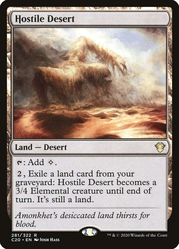 Hostile Desert 281 R Commander 2020 MTG - guardiangamingtcgs