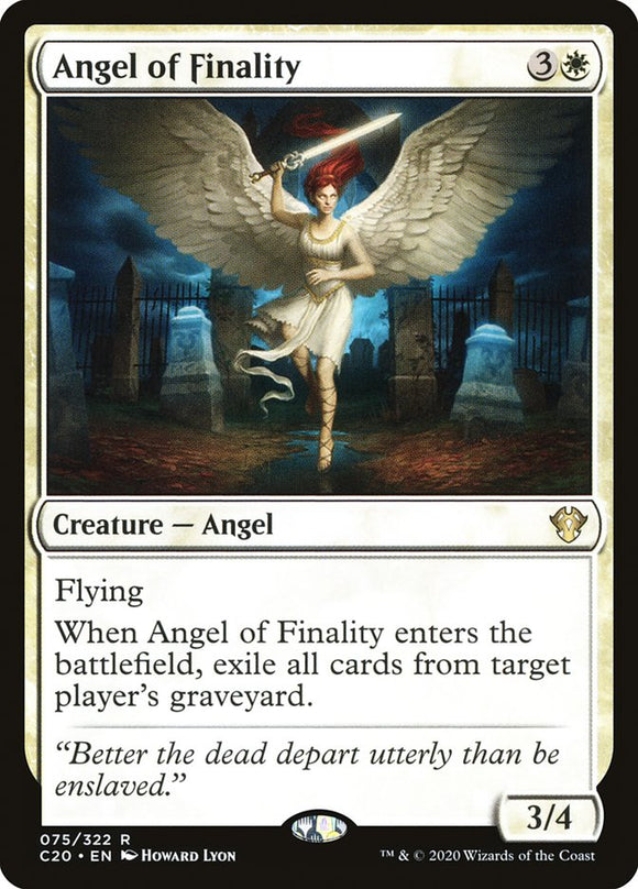 Angel of Finality 75 R Commander 2020 MTG - guardiangamingtcgs