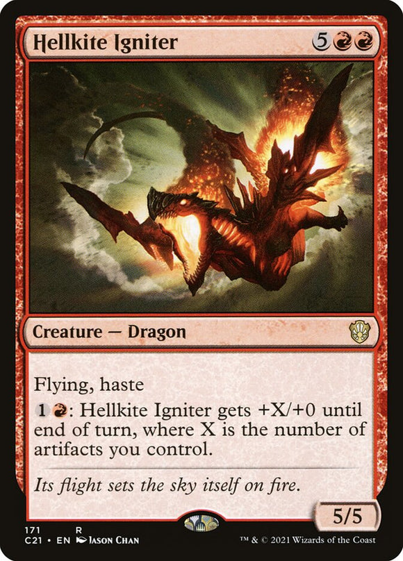 Hellkite Igniter 171 R Commander 2021 MTG - guardiangamingtcgs