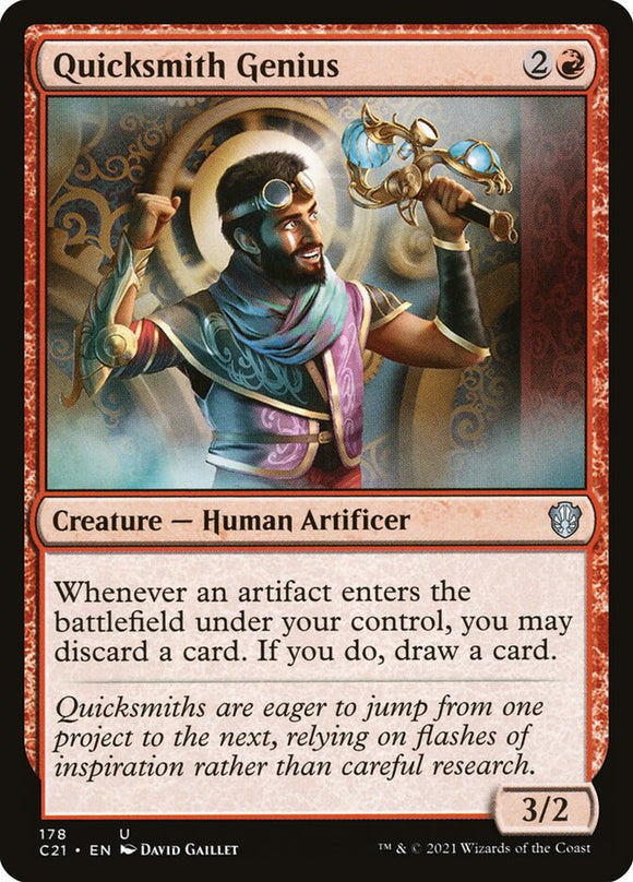 Quicksmith Genius 178 U Commander 2021 MTG - guardiangamingtcgs