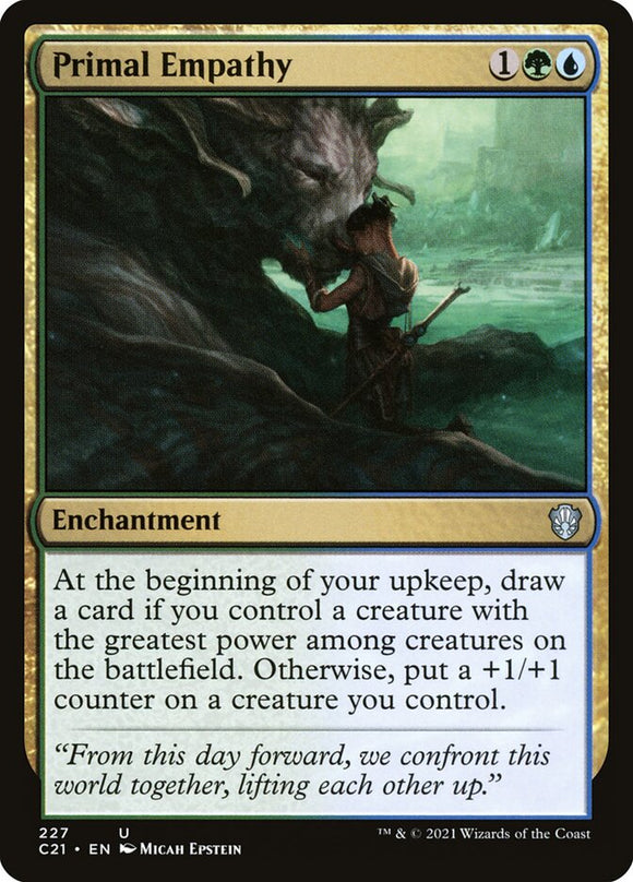 Primal Empathy 227 U Commander 2021 MTG - guardiangamingtcgs