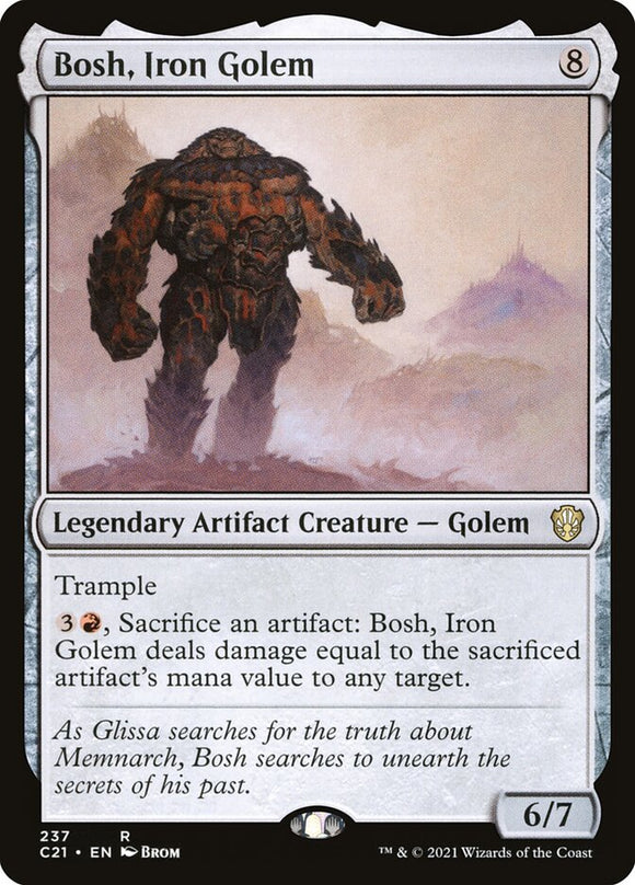Bosh, Iron Golem 237 R Commander 2021 MTG - guardiangamingtcgs