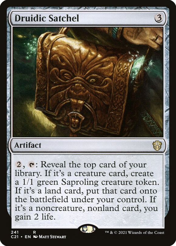 Druidic Satchel 241 R Commander 2021 MTG - guardiangamingtcgs