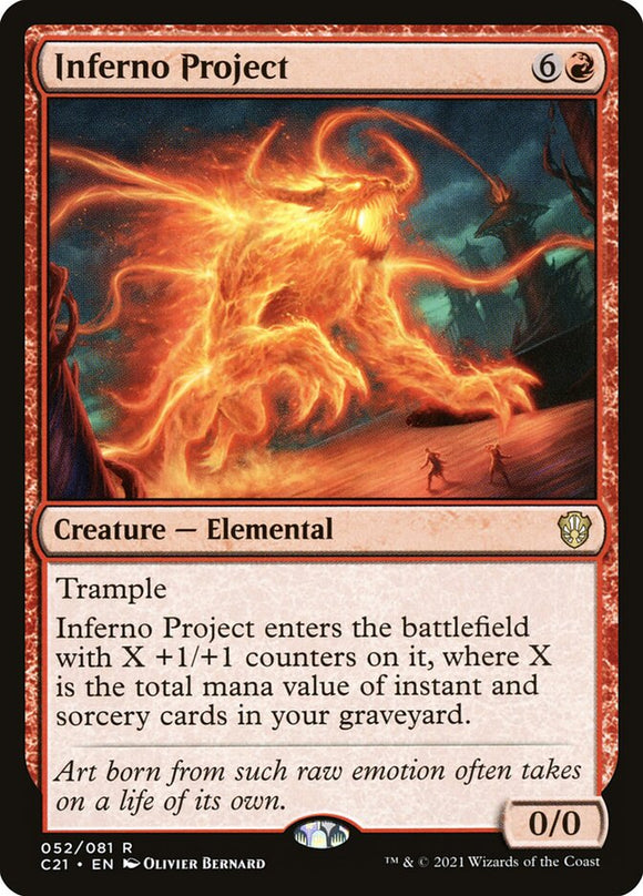 Inferno Project 52 R Commander 2021 MTG - guardiangamingtcgs