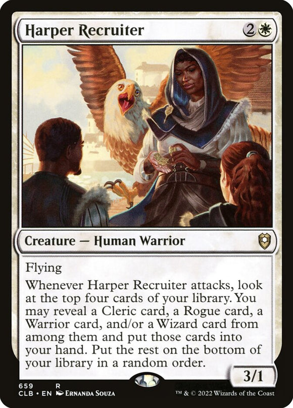 Harper Recruiter 659 R Commander Legends: Battle for Baldur's Gate MTG - guardiangamingtcgs