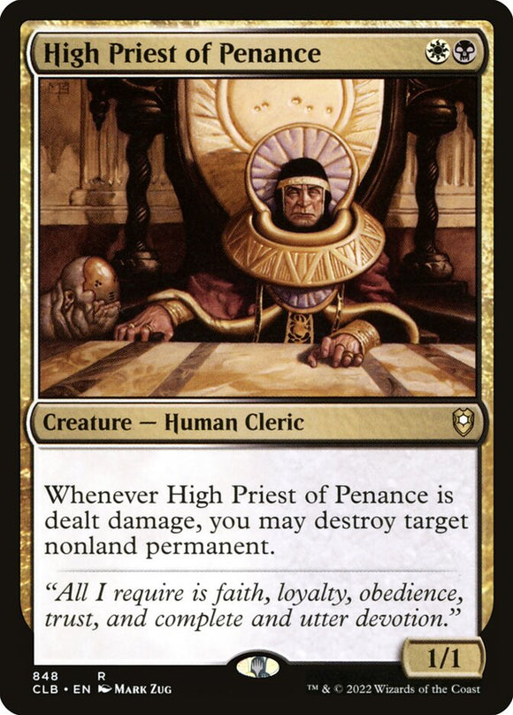 High Priest of Penance 848 R Commander Legends: Battle for Baldur's Gate MTG - guardiangamingtcgs