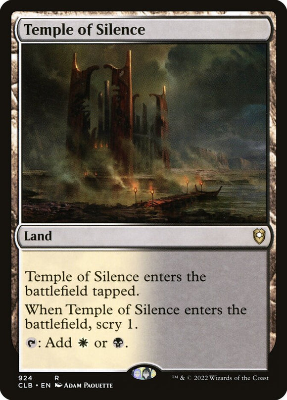 Temple of Silence 924 R Commander Legends: Battle for Baldur's Gate MTG - guardiangamingtcgs