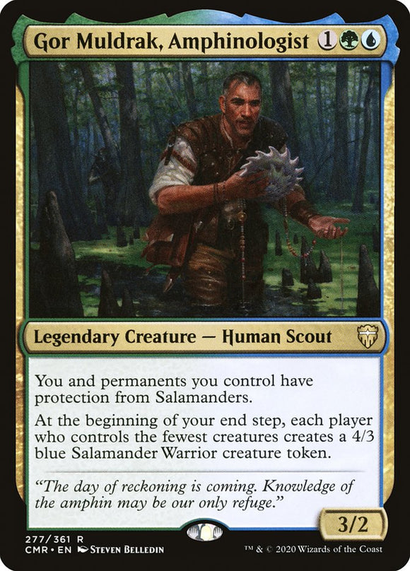 Gor Muldrak, Amphinologist 277 R Commander Legends MTG - guardiangamingtcgs