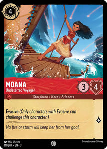 Moana - Undeterred Voyager 117/204 Common Into the Inklands Disney Lorcana TCG - guardiangamingtcgs