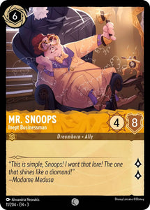 Mr. Snoops - Inept Businessman 11/204 Common Into the Inklands Disney Lorcana TCG - guardiangamingtcgs