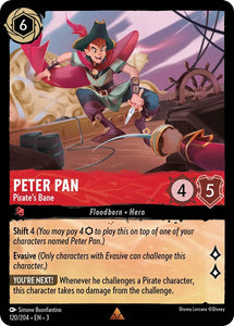 Peter Pan - Pirate's Bane 120/204 Rare Into the Inklands Disney Lorcana TCG - guardiangamingtcgs