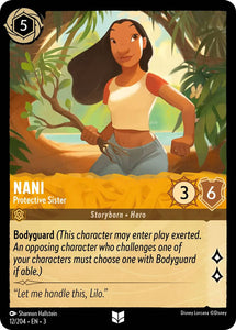 Nani - Protective Sister 12/204 Uncommon Common Into the Inklands Disney Lorcana TCG - guardiangamingtcgs