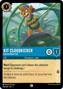 Kit Cloudkicker - Spunky Bear Cub 148/204 Common Into the Inklands Disney Lorcana TCG - guardiangamingtcgs