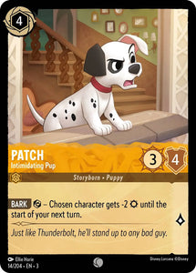 Patch - Intimidating Pup 14/204 Common Into the Inklands Disney Lorcana TCG - guardiangamingtcgs