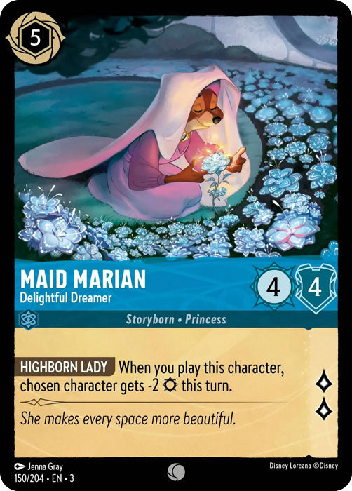 Maid Marian - Delightful Dreamer 150/204 Common Into the Inklands Disney Lorcana TCG - guardiangamingtcgs