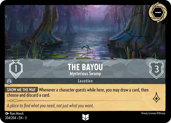 The Bayou - Mysterious Swamp 204/204 Uncommon Into the Inklands Disney Lorcana TCG - guardiangamingtcgs