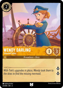 Wendy Darling - Talented Sailor 23/204 Uncommon Into the Inklands Disney Lorcana TCG - guardiangamingtcgs