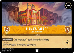 Tiana's Palace - Jazz Restaurant 34/204 Uncommon Into the Inklands Disney Lorcana TCG - guardiangamingtcgs