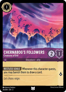 Chernabog's Followers - Creatures of Evil 36/204 Uncommon Into the Inklands Disney Lorcana TCG - guardiangamingtcgs